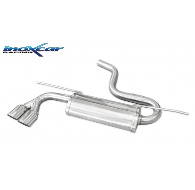 Escape trasero deportivo 2X80 RACING VOLKSWAGEN GOLF 7 1.4 (125cv) 2013-- CON Homologacion Europea Inoxcar