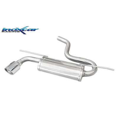 Escape trasero deportivo 1X100 X-RACE VOLKSWAGEN GOLF 7 1.6 TDI (105cv) 2015-- CON Homologacion Europea Inoxcar