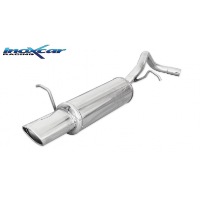 Escape trasero deportivo 1X120X80 VOLKSWAGEN POLO (Type 9N) 1.4 (85CV-100CV) 2001-2008 Ø 45 CON Homologacion Europea Inoxcar