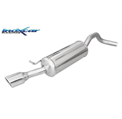 Escape trasero deportivo 1X90 X-RACE VOLKSWAGEN POLO (type 6R) 1.4 (85cv) 2010-2014 CON Homologacion Europea Inoxcar