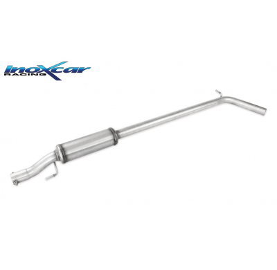 Tubo central con silenciador VOLKSWAGEN POLO (type 6R) 1.4 16V GTI (180CV) 2010-2014  Ø 55 CON Homologacion Europea Inoxcar