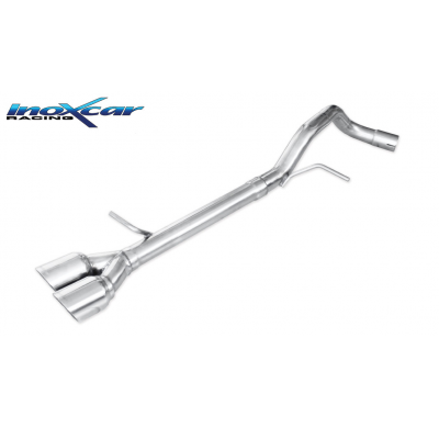 Escape trasero sin silenciador 2X80 RACING VOLKSWAGEN POLO (type 6R) 1.4 16V GTI (180CV) 2010-2014  Ø 55 SIN homologacion Inoxca