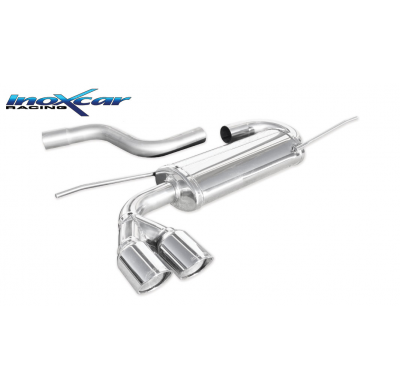 Escape trasero deportivo 2X80 X-RACE VOLKSWAGEN SCIROCCO 2.0 TDi (140CV) 2008-- CON Homologacion Europea Inoxcar