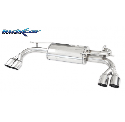 Escape trasero deportivo 2X76 RACING Salida Izq. + Dcha. HYUNDAI GENESIS 2.0i TURBO (213CV) 2011-- CON Homologacion Europea