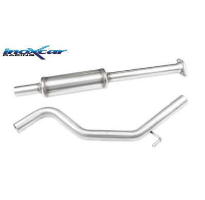 Tubo central con silenciador FIAT GRANDE PUNTO (Type 199) 1.4 TURBO T-JET (120CV) 2007-- Ø 50 CON Homologacion Europea Inoxcar