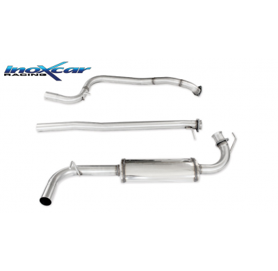 Tubo central directo + Escape trasero Grupo.N  60 Ø LANCIA DELTA 2.0 TURBO HF EVOLUZIONE 1992-- SIN homologacion Inoxcar