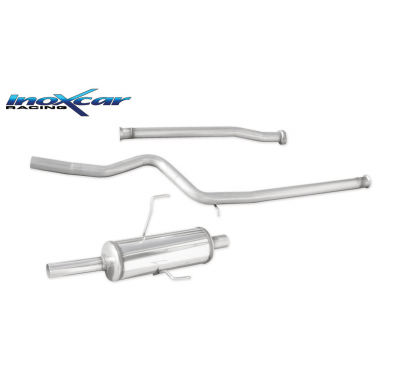 Tubo de sustitución del catalizador + Tubo central directo + Escape trasero Grupo.N  50 Ø PEUGEOT 106 RALLYE 1.3 --1996 SIN homo