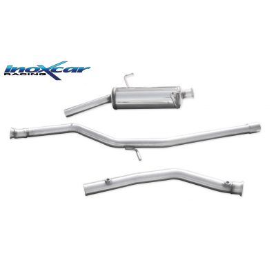 Tubo de sustitución del catalizador + Tubo central directo + Escape trasero Grupo.N  54 Ø PEUGEOT 206 GT WRC (135CV) SIN homolog