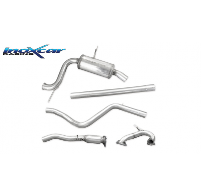 Tubo de sustitución del catalizador + Tubo intermedio + Tubo central directo + Escape trasero Grupo.N 63,5 Ø RENAULT MEGANE III