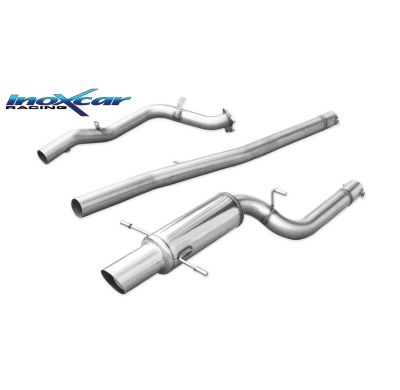 Tubo de sustitución del catalizador + Tubo central directo + Escape trasero 1X102 RACING76 Ø SUBARU IMPREZA 2.5 STI TURBO (280CV