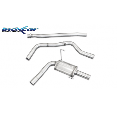 Tubo central directo + Escape trasero Grupo.N 63,5 Ø SUBARU IMPREZA 2.5T WRX STI MY15 (300CV) 2014-- SIN homologacion Inoxcar