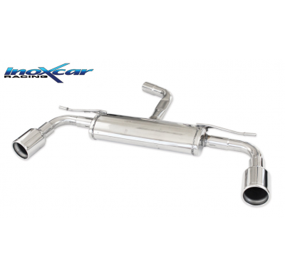 Silenciador trasero deportivo  duplex 1X102 VOLKSWAGEN GOLF 7 2.0 GTD (184cv) 2013-- Ø 55 PENDIENTE de Homologacion Europea Inox