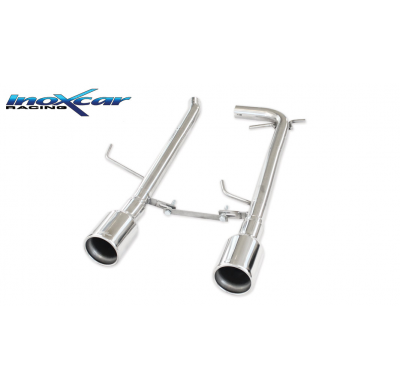 Escape trasero sin silenciador CEN 2X102 RENAULT CLIO 2 RS 2.0 fase3 (182CV) 2004-2005 SIN homologacion Inoxcar