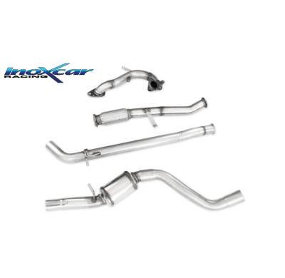 Tubo de sustitución del catalizador + Tubo intermedio + Tubo central directo + Escape trasero63,5 Ø RENAULT CLIO 4 RS Trophy 1.6