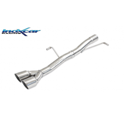Escape trasero sin silenciador 2X80 RACING PEUGEOT RCZ 1.6 THP (200CV) 2010-- SIN homologacion Inoxcar