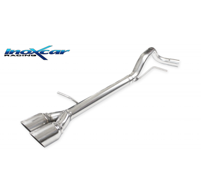 Escape trasero sin silenciador 2X80 RACING   AUDI A1 (Type 8X) 1.4 TFSi SPORT (185CV) 2011-- Ø 55 SIN homologacion Inoxcar