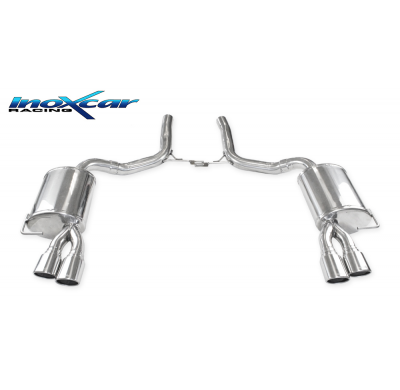 Escape trasero deportivo 2X90X70 Salida Izq. + Dcha. AUDI A6 (Type 4F) S6 AVANT 5.2 FSI (435CV) 2009-- SIN homologacion Inox