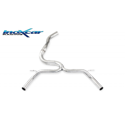 Escape trasero sin silenciador 1X50 Salida Izq. + Dcha. RENAULT CLIO 4 RS TROPHY 220 EDC 1.6 Turbo (220CV) 2015-- Ø 63,5 SIN hom