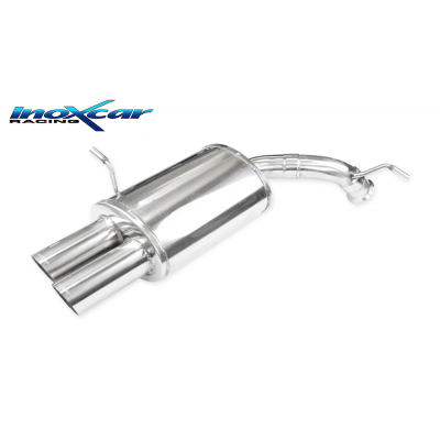 Escape trasero deportivo 2X80 RACING PEUGEOT 407 2.7 24V HDI (204CV) 2006-- SIN homologacion Inoxcar
