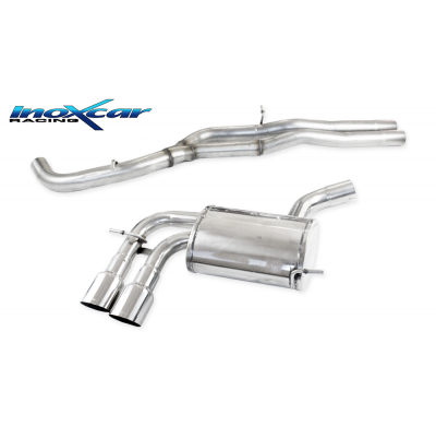 Tubo central directo + Escape trasero 2X90 RACING AUDI A3 (Type 8P) RS3 2.5 TFSI Quattro (340CV) 2011--  CON Homologacion Europe