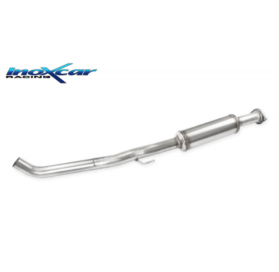 Tubo central con silenciador RENAULT CLIO 2 RS 2.0 fase2 (172CV) 2002-2003 Ø 54 CON Homologacion Europea Inoxcar