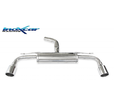 Escape trasero deportivo 1X100 X-RACE Salida Izq. + Dcha. VOLKSWAGEN GOLF 7 GTI Clubsport 2.0 TSI (265cv-290cv-310cv) 2016--