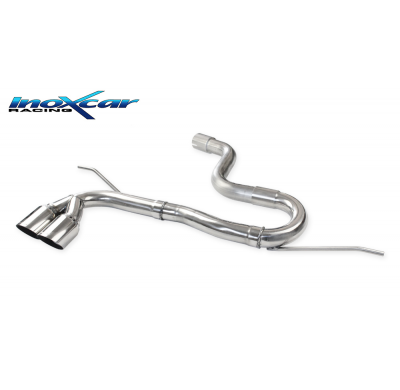 Escape trasero sin silenciador 2X80 RACING VOLKSWAGEN GOLF 6 2.0 TDI (170CV) GTD 2009--    SIN homologacion Inoxcar