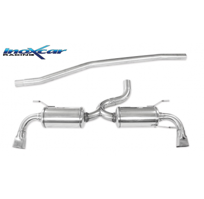 Tubo central directo + 2 SIL Salida Izq. + Dcha. LAND ROVER EVOQUE 2.0 (240cv) 2012-- SIN homologacion Inoxcar