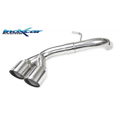 Escape trasero sin silenciador 2X80 RACING BMW E87 serie 1 118D 2.0 (143cv) 2008-- Ø 55 int. SIN homologacion Inoxcar