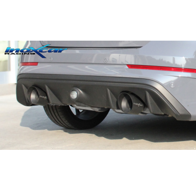 Escape trasero deportivo 1X114 BLACK CERAMIC Salida Izq. + Dcha. (Sin valvulas) FORD FOCUS 3° serie (type MK3) RS 2.3i Turbo