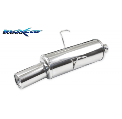 Escape trasero deportivo 1X102 PEUGEOT 106 2° serie 1.4 (75CV) 1996-2003 CON Homologacion Europea Inoxcar