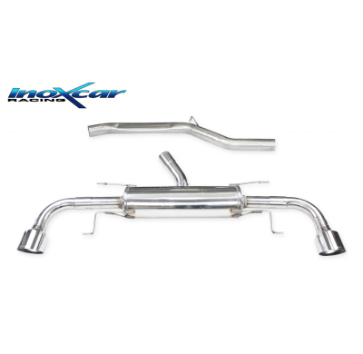 Escape trasero deportivo 1X114 RACING Salida Izq. + Dcha.  ALFA ROMEO STELVIO 2.0 Turbo Q4 (200cv) 2017-- CON homologacion I