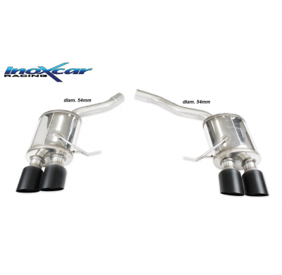 Escape trasero deportivo 2X100 Black Ceramic Salida Izq. + Dcha. PORSCHE PORSCHE MACAN 3.0 S TDI V6 (250cv) 2013-- SIN homol