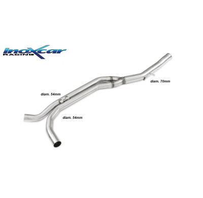 Tubo central directo PORSCHE PORSCHE MACAN 3.0 S TDI V6 (250cv) 2013-- SIN homologacion Inoxcar