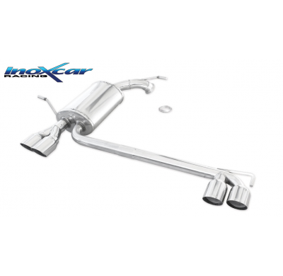 Silenciador trasero deportivo  duplex 2X80 RACING PEUGEOT 407 2.7 24V HDI (204CV) 2006-- SIN homologacion Inoxcar