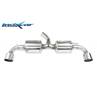 Escape trasero doble 1X100 RACING Salida Izq. + Dcha. TOYOTA YARIS 1.6 GR (261cv) 2020-- PENDIENTE de Homologacion Europea I