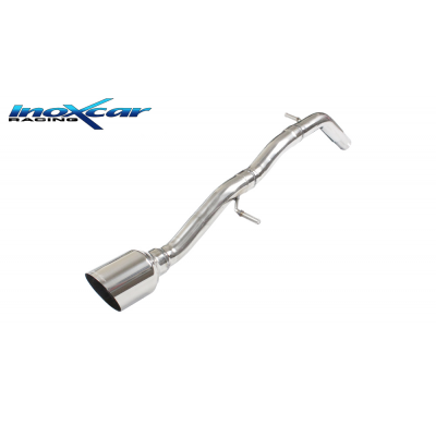 Escape trasero sin silenciador 1X90 RACING PEUGEOT 208 1.2 (110cv) 2016-- SIN homologacion Inoxcar