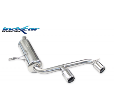 Escape trasero deportivo CEN 2X80 RENAULT MEGANE II restyling 2006 2.0 DCi GT (150CV) 2007-- Ø 50 SIN homologacion Inoxcar