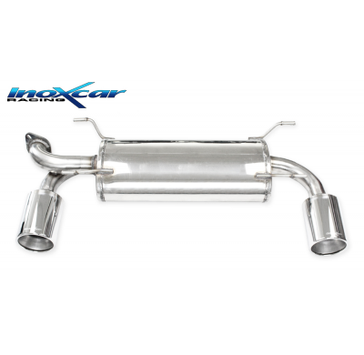 Escape trasero deportivo 1X120 MEGA Salida Izq. + Dcha. SUBARU BRZ 2.0i (200CV) 2017-- CON Homologacion Europea Inoxcar