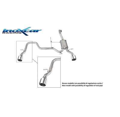 Escape trasero deportivo 1X90 Salida Izq. + Dcha. SUZUKI SWIFT 1.4 Sport (140cv) 2018-- PENDIENTE de Homologacion Europea In