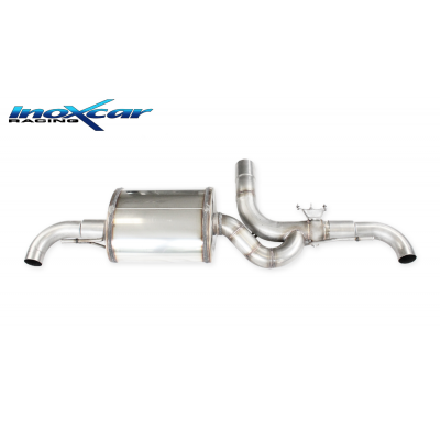 Silenciador trasero deportivo  Salida Izq. + Dcha. + Válvula con montaje de motor eléctrico de serie MERCEDES CLASSE A (Type W17