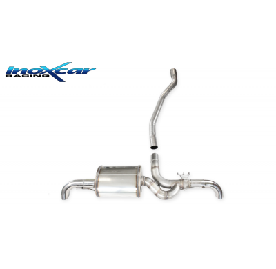 Silenciador trasero deportivo  Salida Izq. + Dcha. + Válvula con montaje de motor eléctrico de serie MERCEDES CLASSE A (Type W17