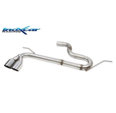 Escape trasero sin silenciador 2X80 RACING VOLKSWAGEN GOLF 7 GTE 1.4 TSI (150cv) Hybrid 2013-- Ø 55 SIN homologacion Inoxcar