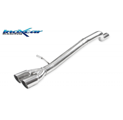 Escape trasero sin silenciador 2X70 RACING AUDI A1 (Type GB) 35 TFSI 1.5T (150cv) 2022- Inoxcar SIN HOMOLOGACION