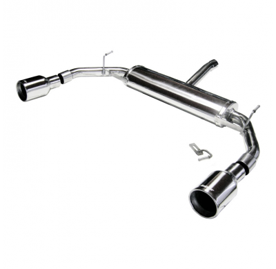 Escape trasero deportivo 1X102 Salida Izq. + Dcha. ALFA ROMEO GIULIETTA 1750 Tbi (235cv) 2010--  Ø 60 Quadrifoglio Verde CON