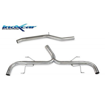 Escape trasero sin silenciador Salida Izq. + Dcha. ALFA ROMEO STELVIO 2.0 Turbo Q4 (280cv) 2017-- SIN homologacion Inoxcar