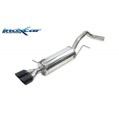 Escape trasero 2X80 RACING BLACK CERAMIC AUDI A1 (Type 8X) 1.4 TFSi SPORT (185CV) 2011-- Ø 55 Inoxcar CON HOMOLOGACION