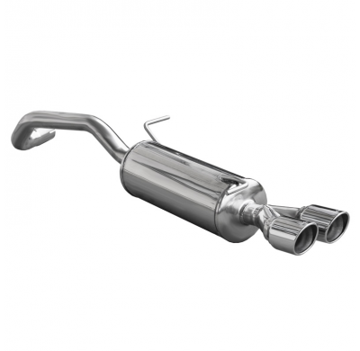 Escape trasero deportivo 2X80 X-RACE AUDI A1 (Type 8X) 1.4 TFSi SPORT (185CV) 2011-- Ø 55 CON Homologacion Europea Inoxcar