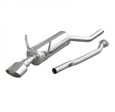 Escape trasero deportivo 1X120X80 BMW E36 318 IS (140CV) 1992-- CON Homologacion Europea Inoxcar