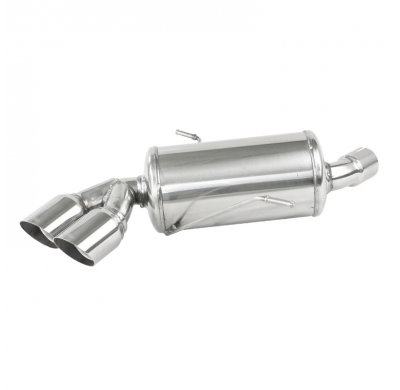 Escape trasero deportivo 2X80 RACING BMW E87 serie 1 116i - 118i 2004-- CON Homologacion Europea Inoxcar